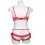 Soutien gorge Vichy et Cerises brodées