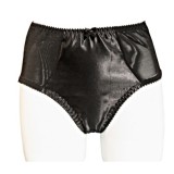Culotte haute satin noir