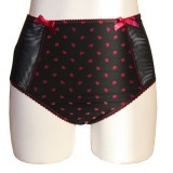 Culotte haute 'O' coeurs velours Melle Fred