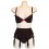 Porte Jarretelles coeur velours fushia Melle fred