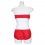 Culotte vichy rouge et blanc